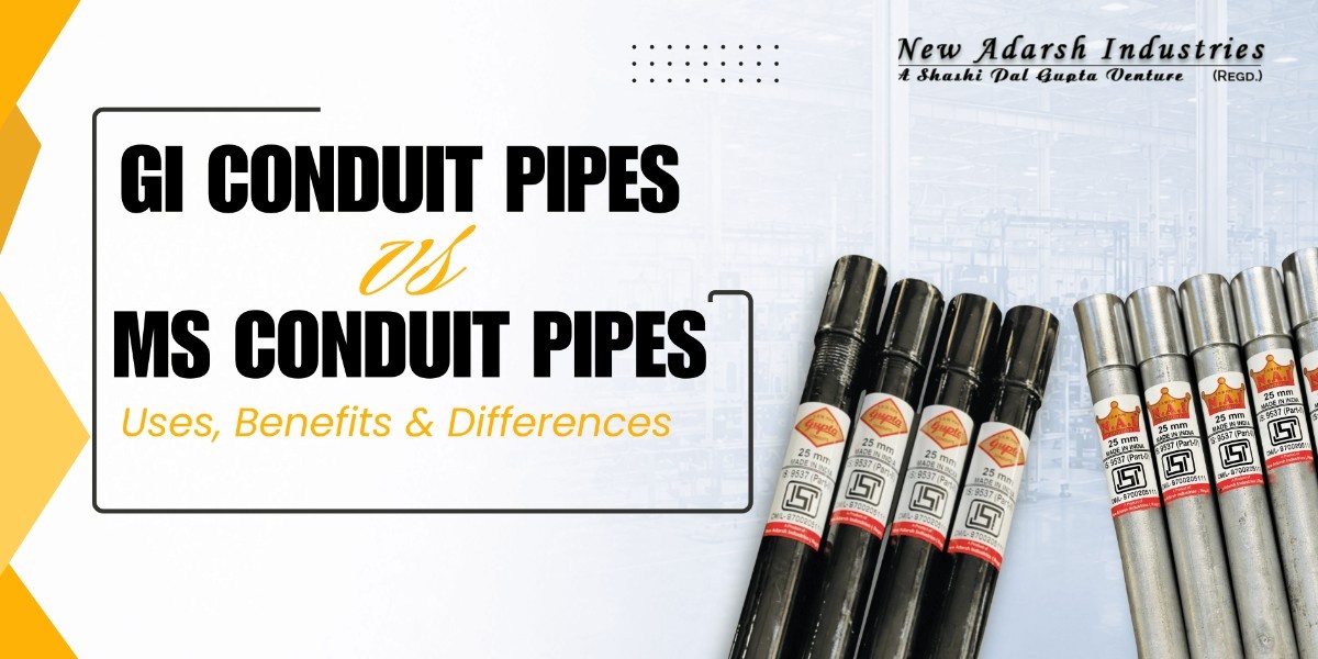 GI Conduit Pipes vs MS Conduit Pipes: Uses, Benefits & Differences