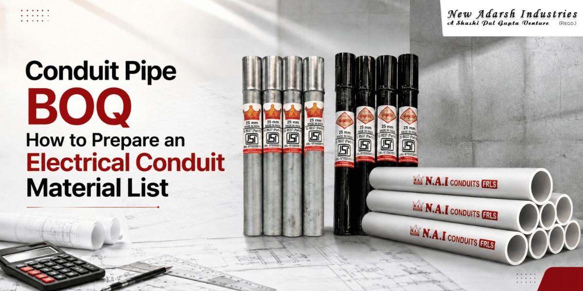 Conduit Pipe BOQ: How to Prepare an Electrical Conduit Material List
